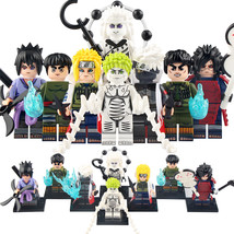 8Pcs Naruto Edo Tensei Minato Madara Might Guy Kakashi Zetsu Sasuke Minifigures - $353.96 MXN