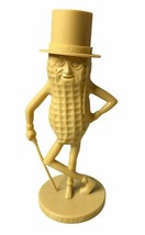 Vintage Planters Mr Peanut Coin Bank Hard Plastic Tan Beige Made in USA ... - £29.38 GBP