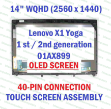 14.0&quot; Wqhd Oled Touch Screen Assembly Frame Ibm Lenovo Fru 01AX899 - £139.16 GBP