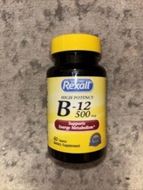 Rexall High Potency B-12 500 Mcg Exp 10/31/26 - £11.25 GBP