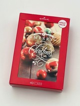 Hallmark Vintage Ornaments Boxed Photo Christmas Cards, Pack of 40 - £15.50 GBP