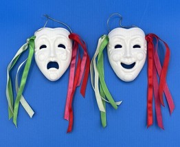 Vintage 1984 Kurt S. Adler Made In Taiwan 3in Theater Mask Ornaments*Pre-Owned* - $18.59