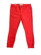 Lucky Brand  Charlie Super Skinny Cropped Red Orange Denim Jeans SZ 8/29 - $39.20