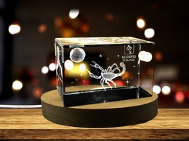 LED Base included | Scorpio Zodiac Sign 3D Engraved - £31.96 GBP - £319.73 GBP