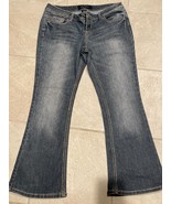 Earl Jean Blue Jeans Size 5 Womens Low Rise Flare Stretch - $208.24 MXN