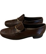 VTG Florsheim Royal Imperial Brown Leather Bit Loafers 8.5 D Moc Toe 97102 - £35.19 GBP