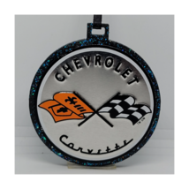 Corvette Ornament Christmas Ornaments Wood And Metal Chevrolet Chevy - $19.79
