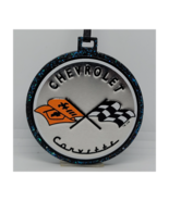 Corvette Ornament Christmas Ornaments Wood And Metal Chevrolet Chevy - £15.50 GBP