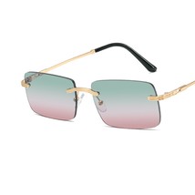 Frameless Personality Square Sea Sunglasses Comfortable Sun Glasses - £9.90 GBP