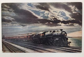 Twentieth Century Limited Train Leaving Chicago Railroad Vintage Postcard- c1910 - £11.78 GBP