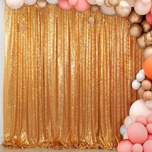 20Ftx10Ft Gold Sequin Photo Backdrop, Select Your Size,Wedding Photo Booth,Photo - £123.04 GBP