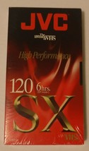 Single Blank JVC SX High Performance T-120 SX VHS Cassette New in package - $4.99