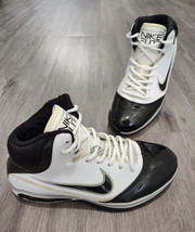 Vintage Nike Elite Men&#39;s 9 Basketball Shoe Sneaker Black White Just Do I... - €29,85 EUR