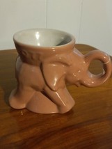 Vintage Frankoma Elephant Mug GOP Political 1977 Pink - £7.70 GBP