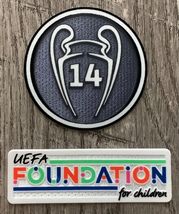 Real Madrid 2021/22 UEFA Champions League 14 Times Winners Trophy Patch Set - £15.95 GBP