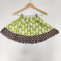 Carter Skirt Girls Green Brown White Floral Size 5 - £9.52 GBP