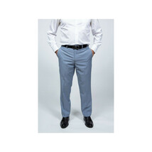 Mens DKNY 100% Wool Two Button Notch Lapel Slim fit Shark Texture 1393 Sky Blue image 9