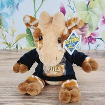 Giraffe Plush 10&quot; Busch Gardens 2013 with Black T Shirt The Petting Zoo NWT - £11.00 GBP