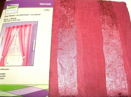 STYLE SELECTIONS Girls Room Drape Curtain Pink Stripe CARLI 56x84L  NEW - £18.68 GBP