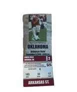 2000 Oklahoma Sooners Arkansas State Ticket Stub OU Norman Stoops Nat. C... - $279.99 MXN
