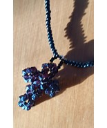 Lot of assorted new necklaces one with beaded cross and Peace sign pendant - $19.99