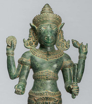 Antique Khmer Style Standing Bronze Hayagriva Kalkin Horse of Vishnu - 56cm/22&quot; - £1,089.70 GBP