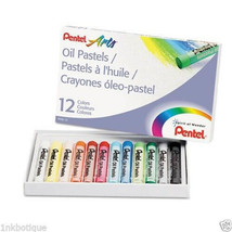 Pentel Arts Oil Pastels 12/box (Assorted Colours) - £12.47 GBP