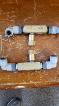 NICE LOT of 2 Deltrol Flow Control Valve Brass # EF 20 B / EF20B - $25.32