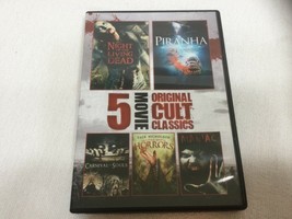 5 Movie Cult Classics DVD-Night of Living Dead,Piranha,Carnival of Souls,Little - £7.66 GBP
