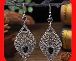 New Gorgeous Regal Collection BlackAbsolutely Beautifully Detailed Earri... - $8.00