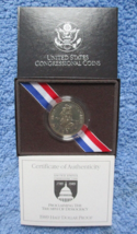 1989-S U.S. Mint Congressional Commemorative Proof Half Dollar W/BOX &amp; Coa - £9.70 GBP