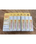 NEW (6) Burt&#39;s Bees RESCUE BALM w/ Turmeric UNSCENTED Repairs Extremely ... - $27.72