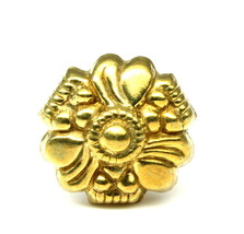 Indian Floral Nose Stud Antique gold finish Push Pin - £13.20 GBP