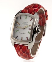 Invicta Women&#39;s Stainless Steel Lupah Tritnite Quartz Watch Leather Band... - $148.49