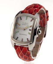 Invicta Women&#39;s Stainless Steel Lupah Tritnite Quartz Watch Leather Band 19943 - £118.42 GBP