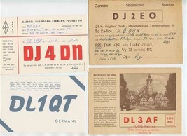 10 Different QSL Cards from Germany in the 1950&#39;s - £37.98 GBP