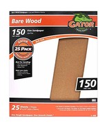 Gator 9&quot; x 11&quot; Bare Wood Sanding Sheets, 150 Grit, 25 Pack - $23.31