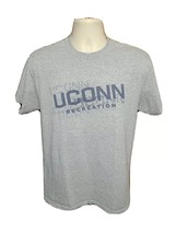 UConn University of Connecticut Recreation Adult Medium Gray TShirt - £11.76 GBP