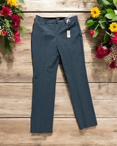 Express Slacks Dress Pants Columnist, Slim Mid Rise SIZE 10R Stretch Blu... - $54.45