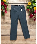 Express Slacks Dress Pants Columnist, Slim Mid Rise SIZE 10R Stretch Blu... - €47,06 EUR