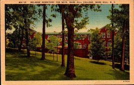 Linen Postcard Melrose Dormitory for Boys, Mars Hill College bk48 - £1.60 GBP