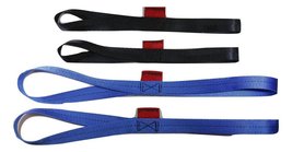 Qty (4) Soft Tie Loops (2) 12&quot; Length &amp; (2) 18&quot; Cargo Tie-Down Straps - £11.95 GBP