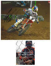 Cooper Webb supercross motocross racer signed 8x10 photo COA proof ,autographed. - £87.04 GBP