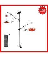 Heavy Duty Clamp-On Deck Bird Feeder with Adjustable Hooks for Nature Lo... - $33.65