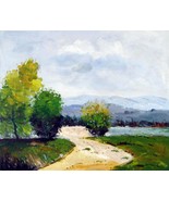 20x24 inches Country  stretched Oil Painting Canvas Art Wall Decor moder... - £47.19 GBP