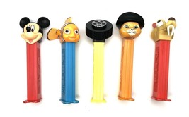 Pez Dispensers 5pk Mickey Mouse, Nemo, Scrat Ice Age, Puss in Boots, Tire Empt - £7.46 GBP