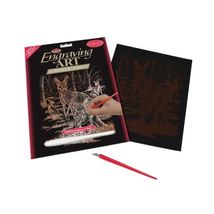 Royal &amp; Langnickel Copper Engraving Art A4 Size Kangaroo and Baby Design... - $19.00