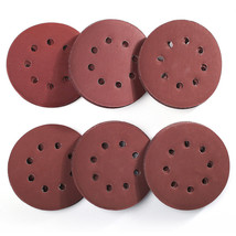 120Pcs 5 Inch 8 Hole Hook And Loop Round Sandpaper Discs Sanding Sheets ... - $33.99
