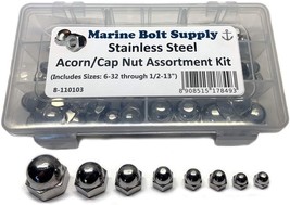 Stainless Steel Acorn/Cap Nut Assortment Kit, Model Number 8-110103 From... - £30.48 GBP