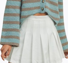 Vanilla Monkey Cropped High-Low Striped Cardigan for Women - £35.68 GBP